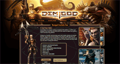 Desktop Screenshot of demigodthegame.com
