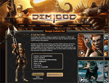 Tablet Screenshot of demigodthegame.com